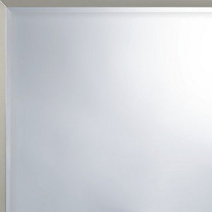 36" Silver Framed Dresser Mount Mirror