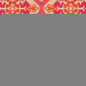 8' Pink And Orange Moroccan Indoor Outdoor Area Rug