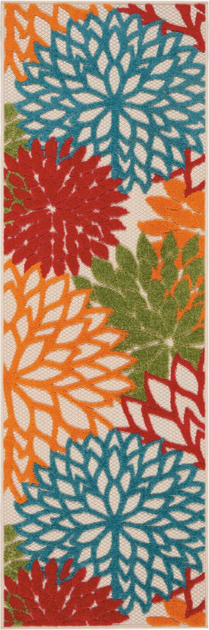 10' Green And Ivory Indoor Outdoor Area Rug