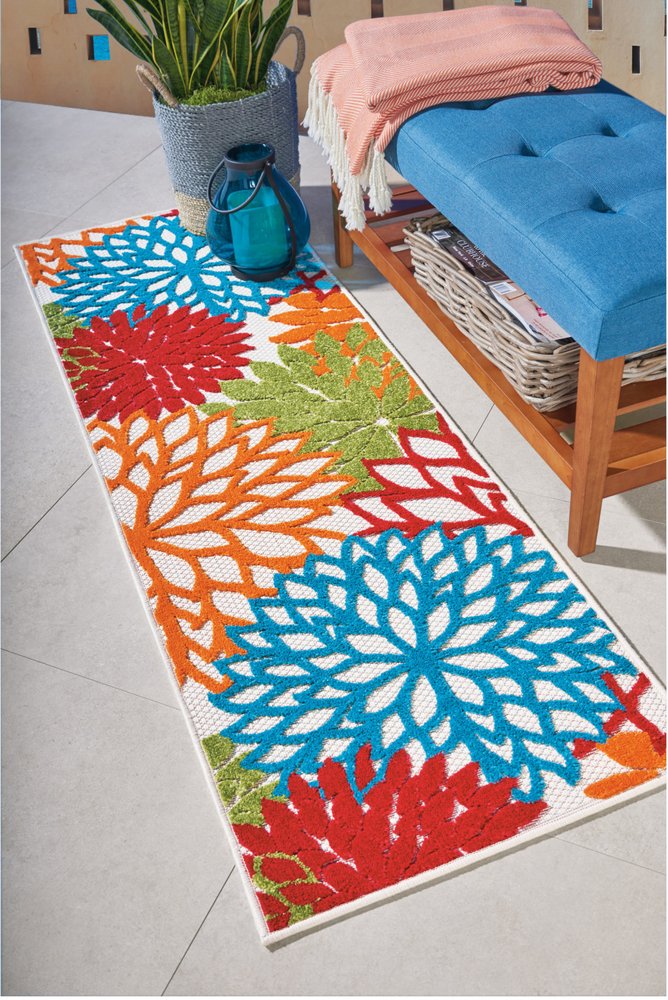10' Green And Ivory Indoor Outdoor Area Rug