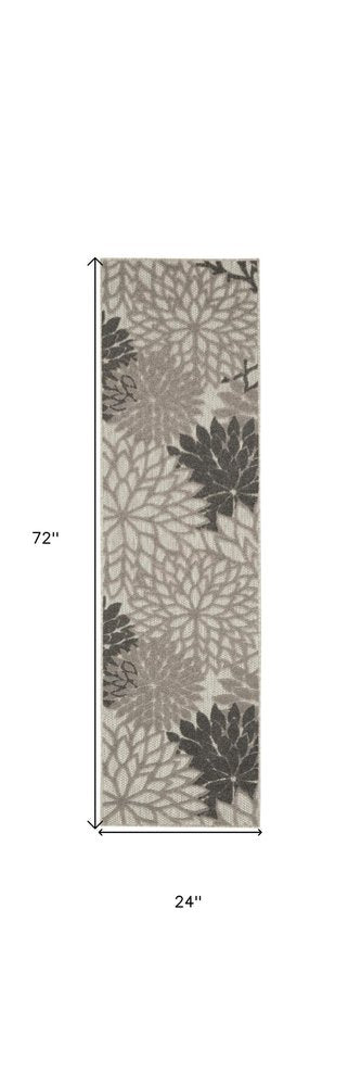 6' Gray Indoor Outdoor Area Rug