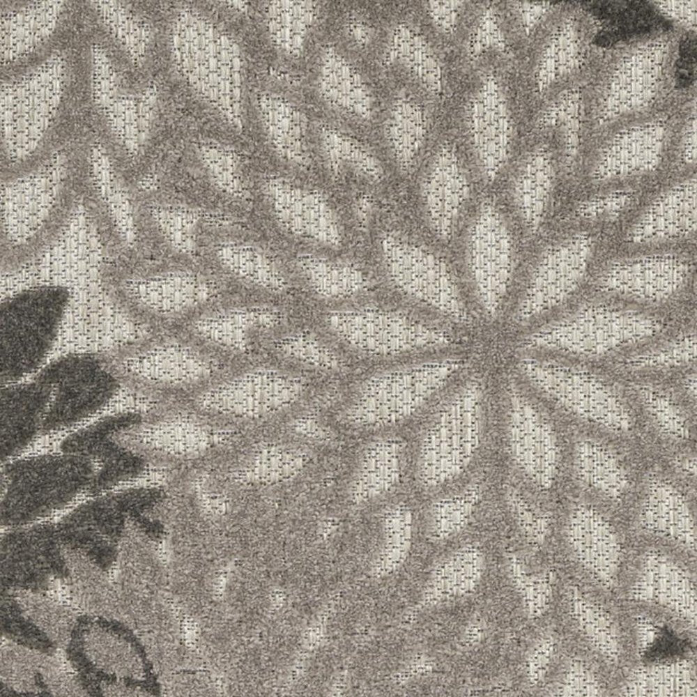 6' Gray Indoor Outdoor Area Rug