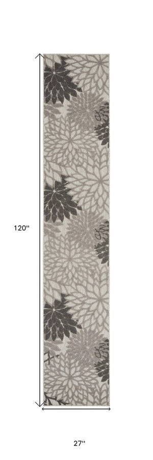 6' Gray Indoor Outdoor Area Rug