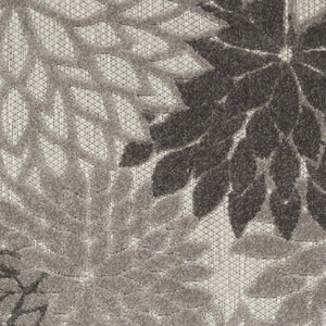 12' Gray Indoor Outdoor Runner Rug