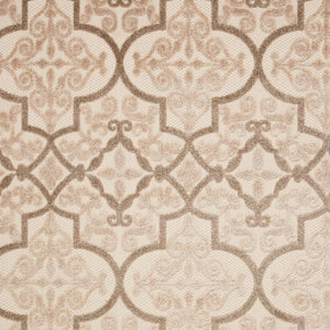 5' X 8' Cream Moroccan Indoor Outdoor Area Rug