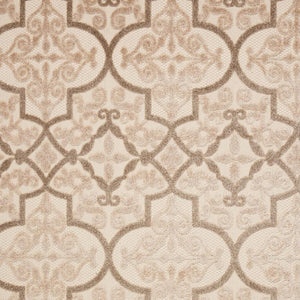 5' X 8' Cream Moroccan Indoor Outdoor Area Rug