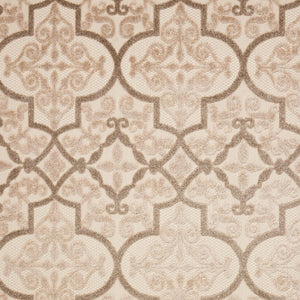 5' X 8' Cream Moroccan Indoor Outdoor Area Rug