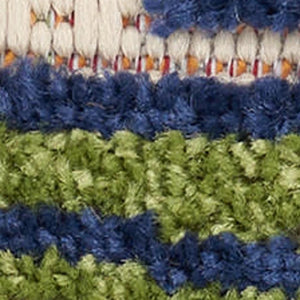 8' X 11' Ivory And Blue Floral Indoor Outdoor Area Rug