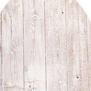 24" Rustic White Wash Wood Large Egg