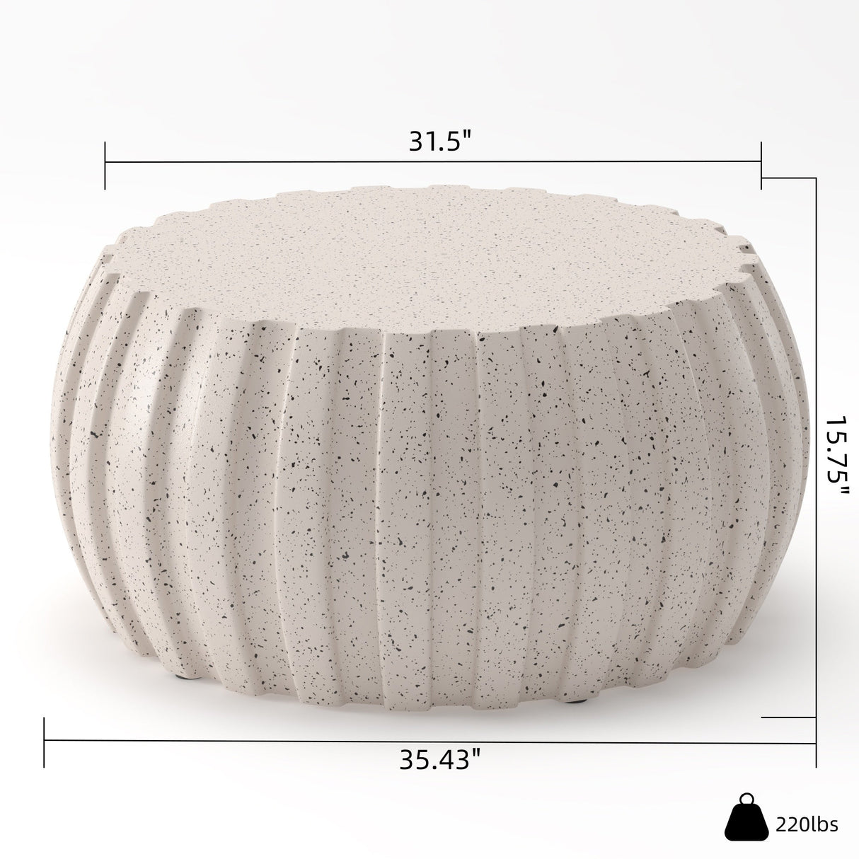 35.43" Modern Waterproof Coffee Table