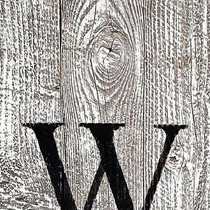 60" Whitewash And Black Solid Wood Welcome Porch Sign