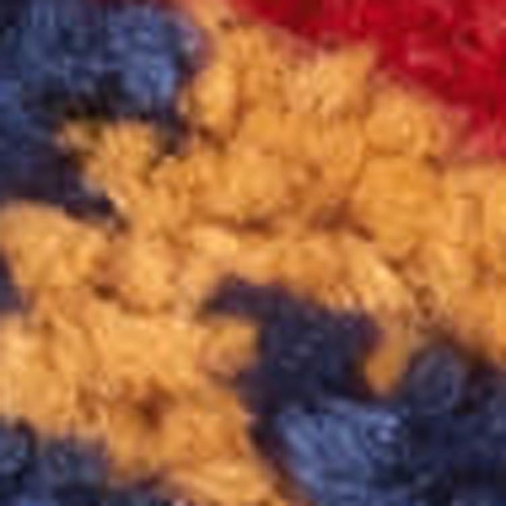 4' X 6' Ivory And Blue Indoor Outdoor Area Rug