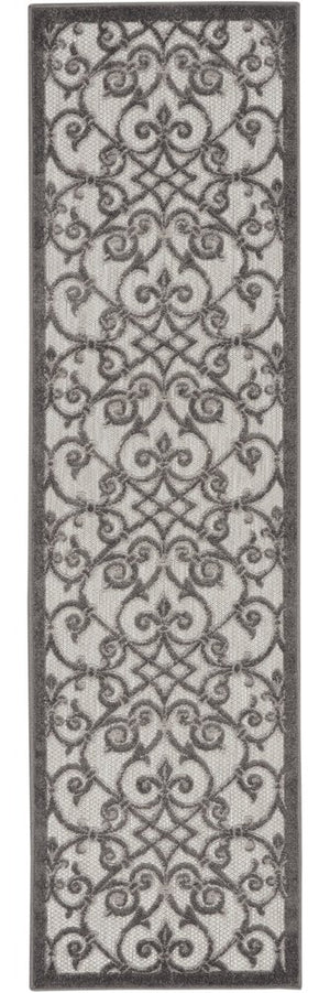 6' Gray Indoor Outdoor Area Rug