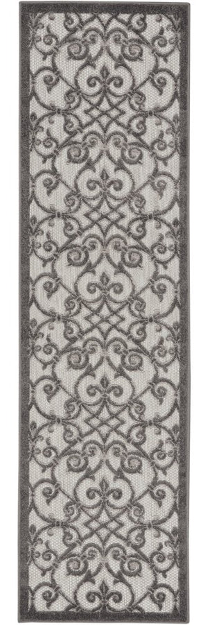 6' Gray Indoor Outdoor Area Rug