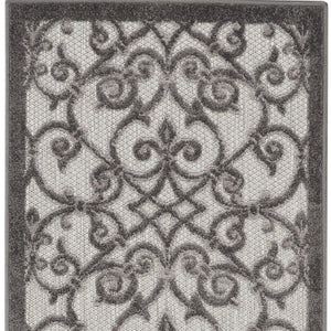 6' Gray Indoor Outdoor Area Rug