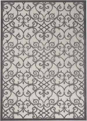 8' X 11' Gray Indoor Outdoor Area Rug
