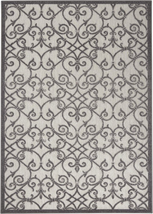 5' X 8' Gray Indoor Outdoor Area Rug