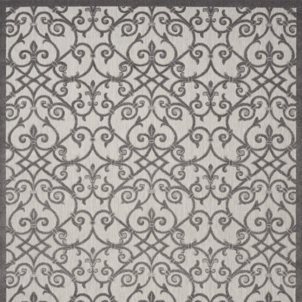 5' X 8' Gray Indoor Outdoor Area Rug