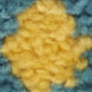 7' X 10' Yellow And Ivory Indoor Outdoor Area Rug