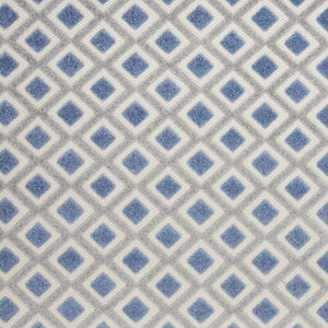 4' X 6' Blue And Gray Indoor Outdoor Area Rug