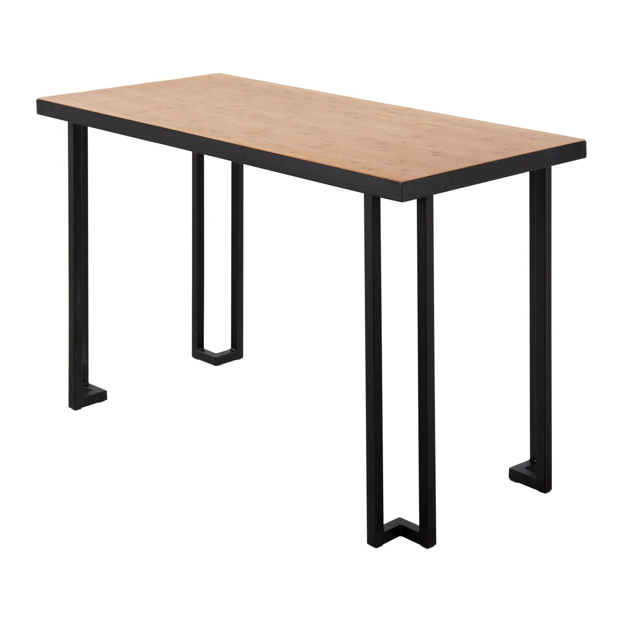 Roman - Industrial Desk - Black / Natural by Couch.com