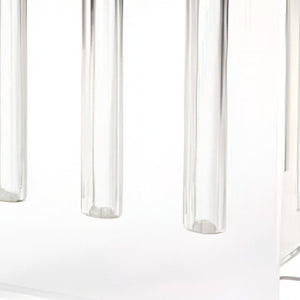 7" Clear Crystal Clear Square Table Vase