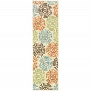 2' X 4' Beige Indoor Outdoor Area Rug