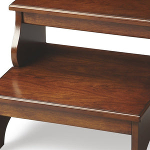 15"Chestnut Burl Step Stool