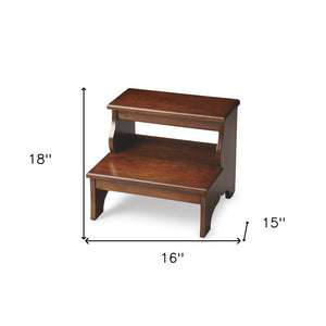 15"Chestnut Burl Step Stool