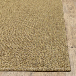 8' Tan Indoor Outdoor Runner Rug