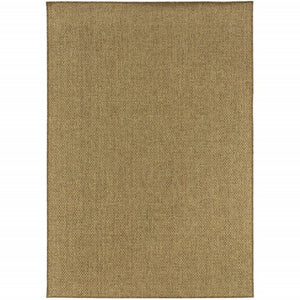 8' Tan Indoor Outdoor Runner Rug