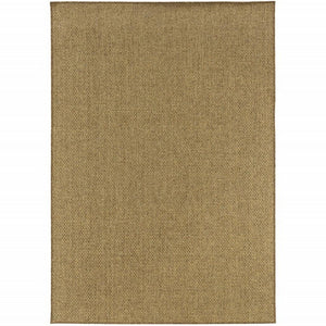 8' Tan Indoor Outdoor Runner Rug