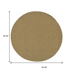 8' Tan Indoor Outdoor Runner Rug