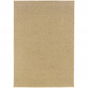 8' Beige Indoor Outdoor Runner Rug
