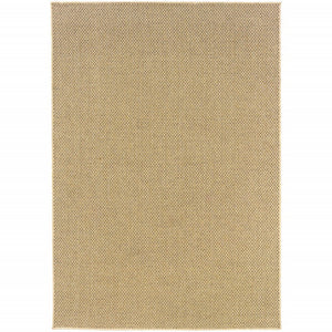 8' Beige Indoor Outdoor Runner Rug
