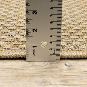 8' Beige Indoor Outdoor Runner Rug