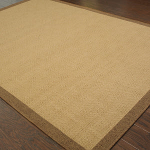 8' X 13' Beige Indoor Outdoor Area Rug