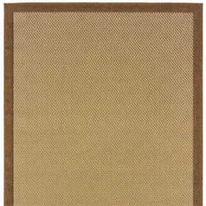 8' X 13' Beige Indoor Outdoor Area Rug