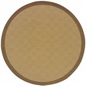 8' X 13' Beige Indoor Outdoor Area Rug