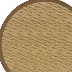 8' X 13' Beige Indoor Outdoor Area Rug