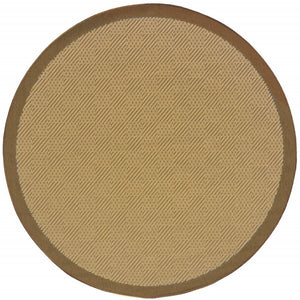 8' X 13' Beige Indoor Outdoor Area Rug