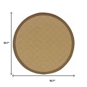 8' X 13' Beige Indoor Outdoor Area Rug