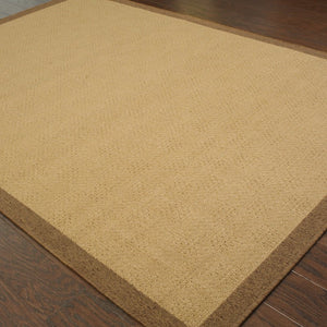 8' X 13' Beige Indoor Outdoor Area Rug