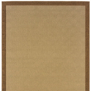8' X 13' Beige Indoor Outdoor Area Rug