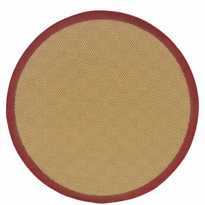 8' X 13' Beige Indoor Outdoor Area Rug