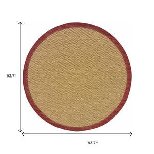 8' X 13' Beige Indoor Outdoor Area Rug