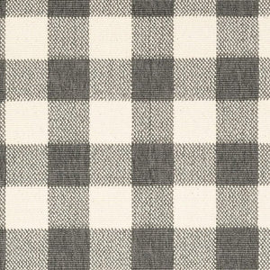 8' Gray And Ivory Indoor Outdoor Runner Rug