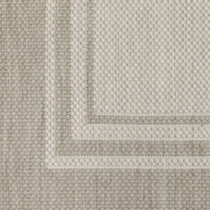 8' X 10' Gray And Ivory Indoor Outdoor Area Rug