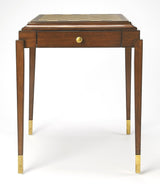 23" Brown Wood Square Coffee Table With Drawer