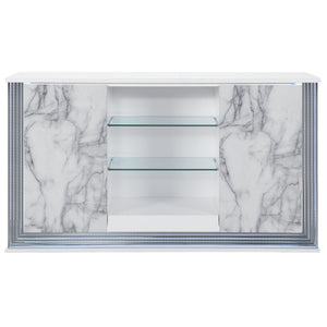 Moon - Marble Buffet - White by Couch.com